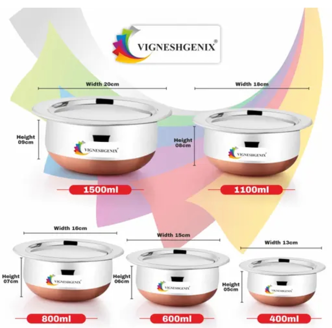 Copper Bottom Handi 5 Pcs 