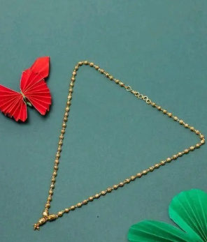 Gold Plated Chain Necklace For Girls / Women