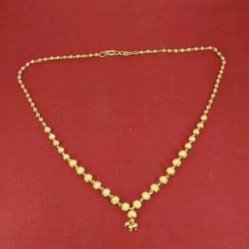 Gold Plated Chain Necklace For Girls / Women