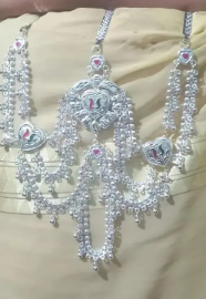 New Brass Silver Plated Kamarbandh for Women