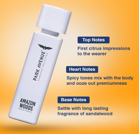  Park Avenue Men Voyage Amazon Woods Liquid Perfume, 120ML