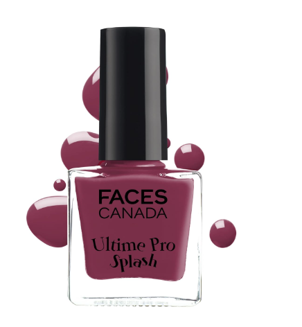 FACES CANADA Ultime Pro Splash Nail Enamel - Mahogany 107 (8ml) | Quick Drying | Glossy Finish | Long Lasting | No Chip Formula | High Shine Nail Polish For Women | No Harmful Chemicals