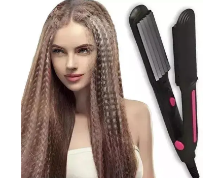 Crimper Curler Machine By Meherma For Women's With With Quick Heat Up & 19mm Ceramic Coated Plates, Curler & Styles (Multi-color)