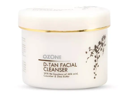 Ozone D Tan Facial Cleanser - 100% Natural Extracts for Tan Removal, Sun Damage Protection and Skin Whitening (250 G)