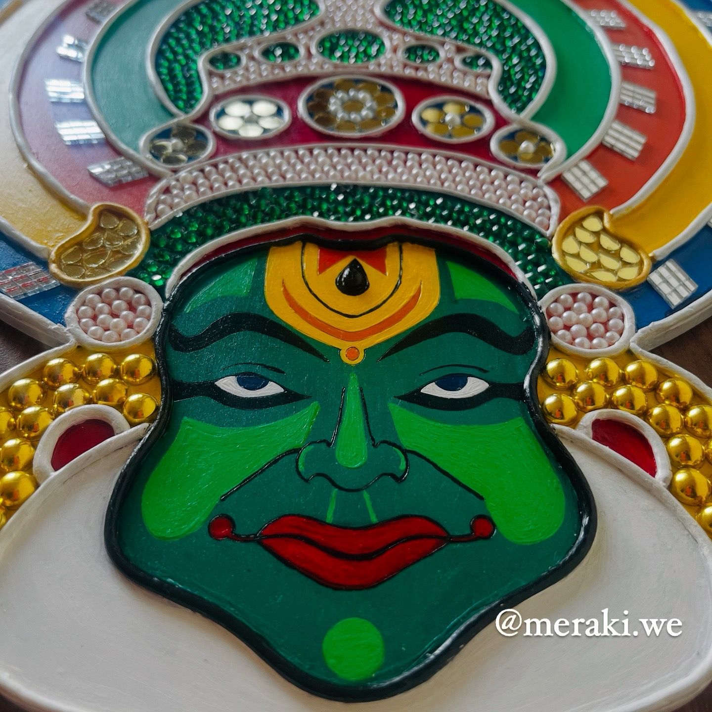 Kathakali Face, wall décor, home decor, durable wall hanging.